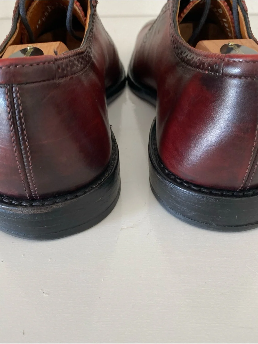 Allen Edmonds polished burgundy
